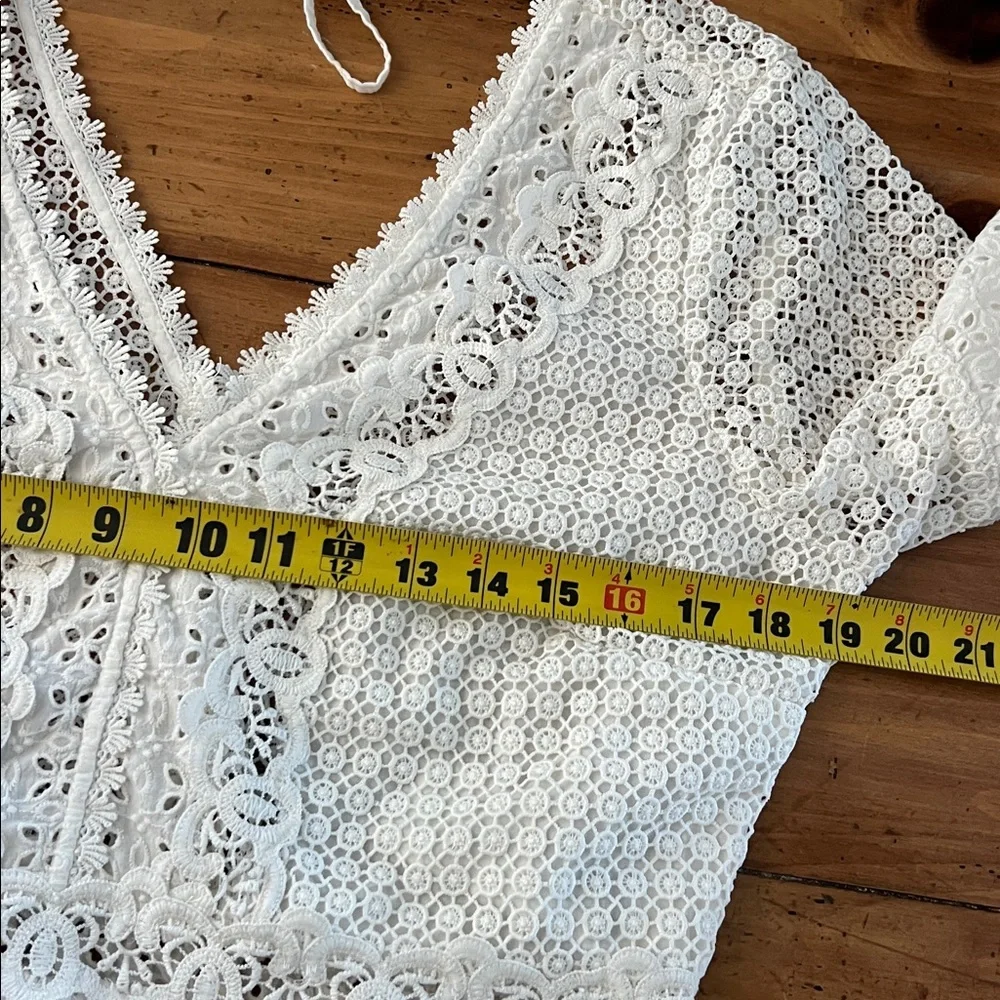 Abercrombie & Fitch Crochet Blouse size L - Picture 9 of 13